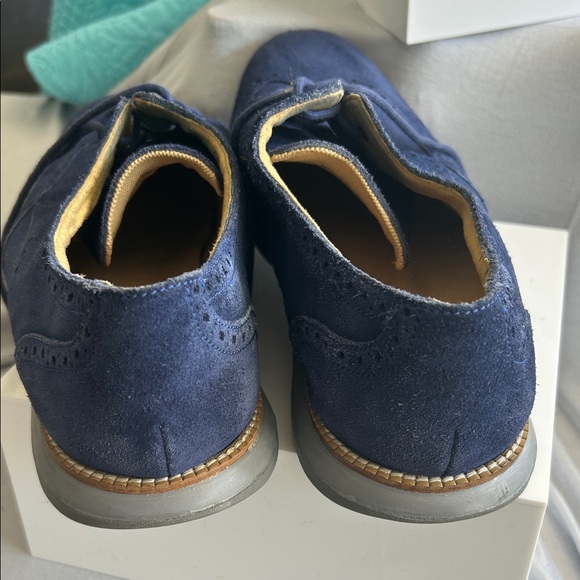 Cole Haan Navy Suede Oxfords main image 4